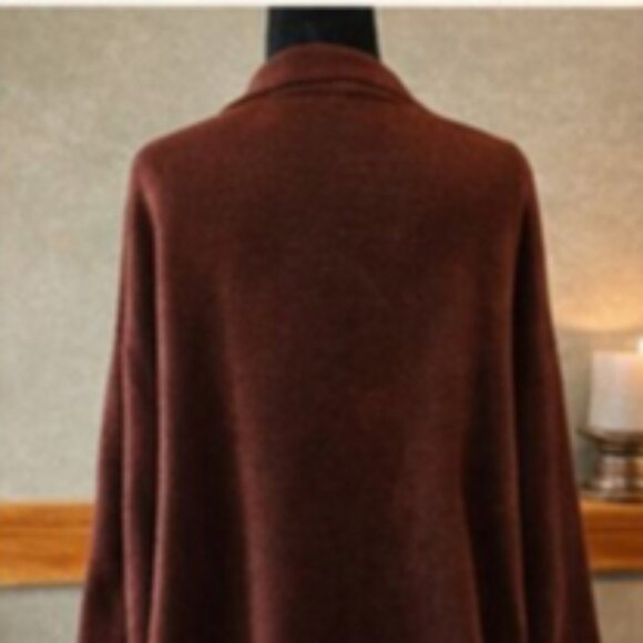 Peruvian Connection Open-Front Cardigan | 100% Pima Cotton | Made in Peru | 3X - Picture 5 of 14